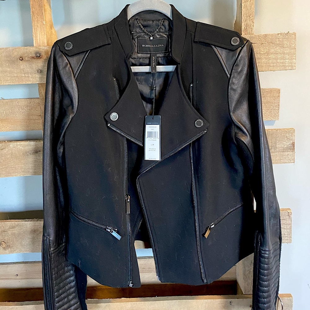 BCBG Leather Jacket✨